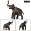 Mô Phỏng Chắc Chắn Thế Giới Động Vật Hoang Dã Mô Hình Voi Vườn Thú Tiền Sử Mammoth Trẻ Em Đồ Chơi Điêu Khắc