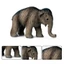 Mô Phỏng Chắc Chắn Thế Giới Động Vật Hoang Dã Mô Hình Voi Vườn Thú Tiền Sử Mammoth Trẻ Em Đồ Chơi Điêu Khắc