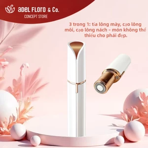 【Adel Floro】Máy Cạo Lông Mặt Điện - Sạc USB, Đầu Chống Nước, Lông Mày Gọn Gàng, Nhổ Lông Nhẹ Nhàng