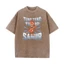 Tung Tung Sahur Fun Brainrot Áo thun thiết kế in hình Cotton nguyên chất giặt thời trang nam