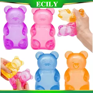 ECILY Gấu Dễ Thương Nee Doh Maltose Squishy Đồ Chơi Bột Nhiều Màu Sắc Cảm Giác Đồ Chơi Sáng Tạo Trang Trí Bàn Làm Việc Giảm Căng Thẳng Búp Bê Bóp Fidget Đồ Chơi