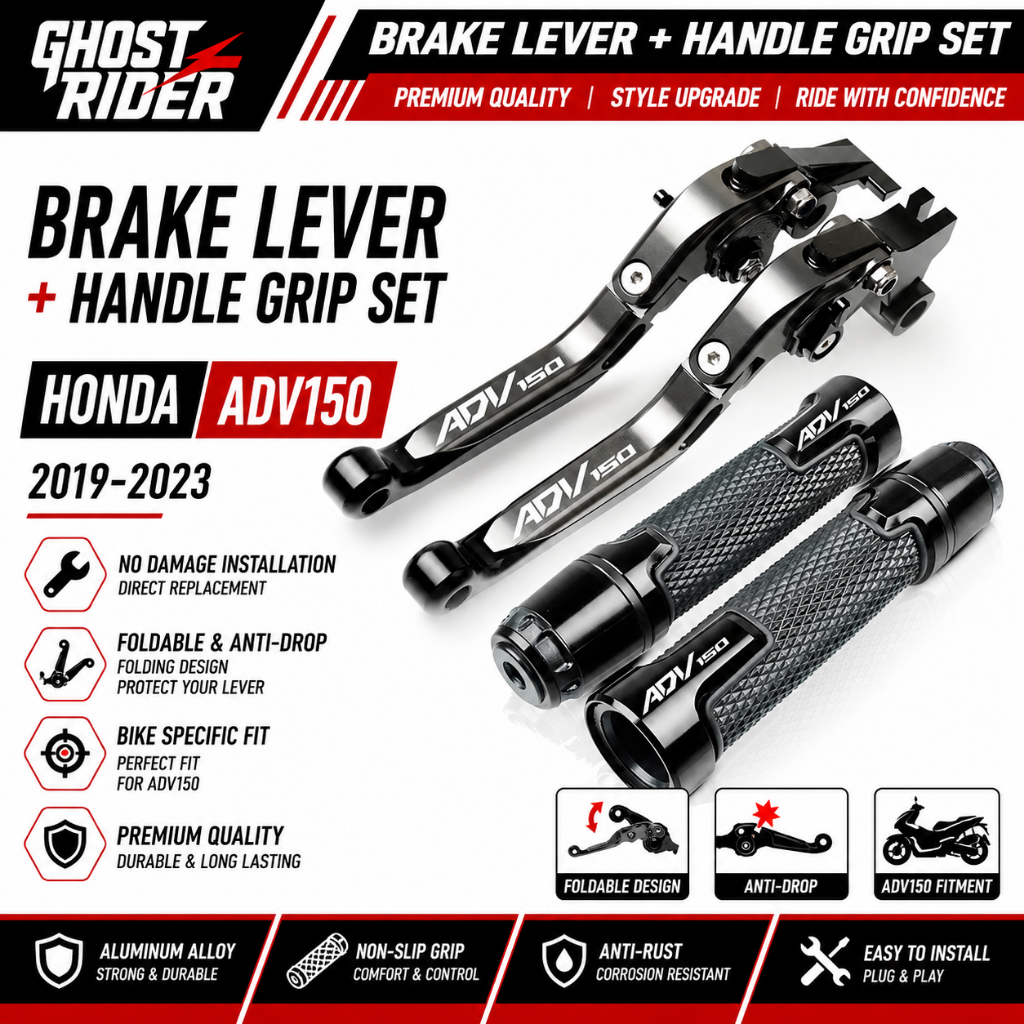 Dành Cho Xe HONDA ADV150 2019-2023 Sửa Đổi Hợp Kim Nhôm CNC 6 Tầng Có Thể Điều Chỉnh Có Thể Gập Lại Phanh Ly Hợp Đòn Bẩy Với Tay Cầm Tay Cầm Bộ Keo Phụ Kiện