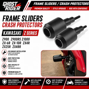 MỚI CHO KAWASAKI Z900 Z900RS Z1000 ZX-6R ZX-10R ZX4R ZX25R ZX4RR Phụ Kiện Xe Máy Khung Động Cơ Thanh Trượt Bảo Vệ Rơi Tai Nạn Thanh Trượt Bảo Vệ