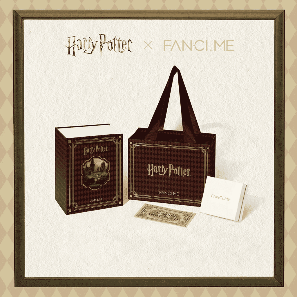 FANCIME x Harry Potter Bộ sưu tập đồng thương hiệu, hộp trang sức quà tặng boutique (không trang sức)