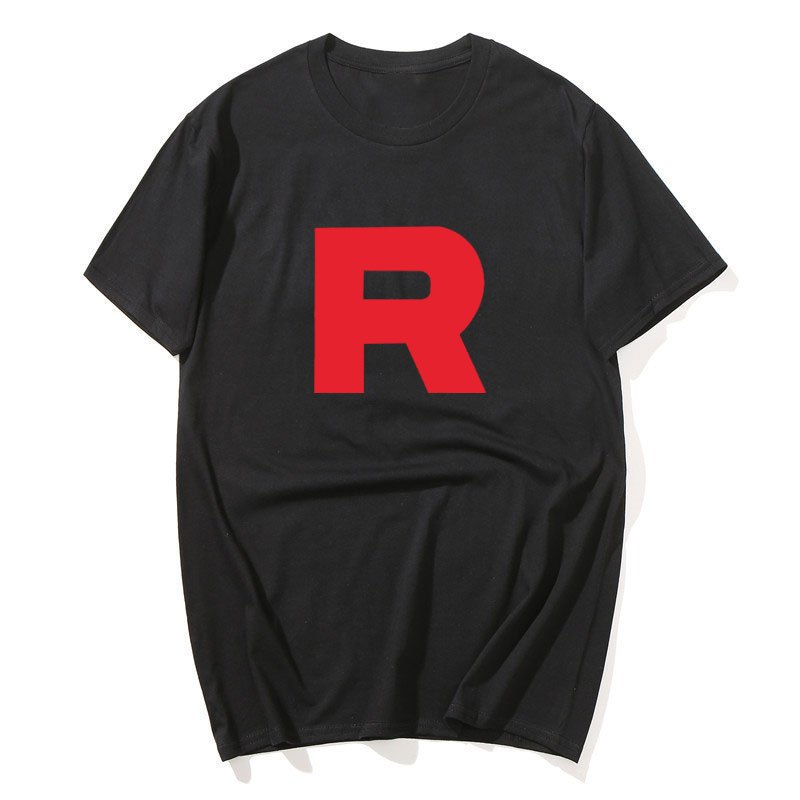 Đội Mới Rocket Pokem3On Anime Hoạt Hình Nam Áo Thun Trắng In Chất Lượng Cao Eu Size S Đến 3Xl Áo Sơ Mi