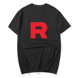Đội Mới Rocket Pokem3On Anime Hoạt Hình Nam Áo Thun Trắng In Chất Lượng Cao Eu Size S Đến 3Xl Áo Sơ Mi