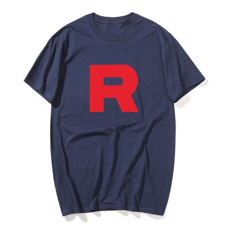 Đội Mới Rocket Pokem3On Anime Hoạt Hình Nam Áo Thun Trắng In Chất Lượng Cao Eu Size S Đến 3Xl Áo Sơ Mi
