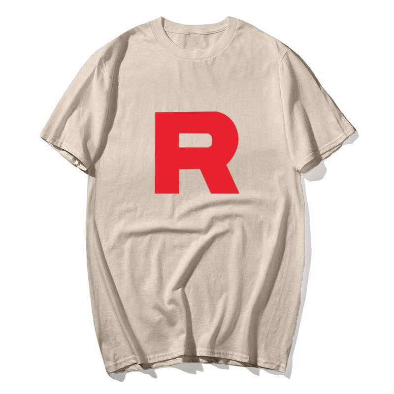 Đội Mới Rocket Pokem3On Anime Hoạt Hình Nam Áo Thun Trắng In Chất Lượng Cao Eu Size S Đến 3Xl Áo Sơ Mi
