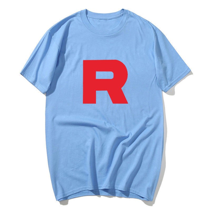 Đội Mới Rocket Pokem3On Anime Hoạt Hình Nam Áo Thun Trắng In Chất Lượng Cao Eu Size S Đến 3Xl Áo Sơ Mi