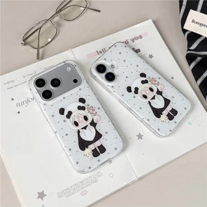 Điện thoại 17 Pro max Panda Girl họa tiết TPU chất liệu IMD xử lý vỏ điện thoại