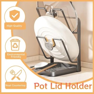 ​Hai Lớp Bếp Nắp Nồi Giá Không Cần Khoan Nắp Nồi Tổ Chức Nhà Bếp Tiết Kiệm Không Gian Mặt Bàn Sắp Xếp Giá