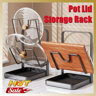​Hai Lớp Bếp Nắp Nồi Giá Không Cần Khoan Nắp Nồi Tổ Chức Nhà Bếp Tiết Kiệm Không Gian Mặt Bàn Sắp Xếp Giá