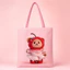 Gấu Bơ Cherry Pie Tự Chế Túi Vải Đi Lại Thường Ngày Phù Hợp Với Dung Tích Lớn Phong Cách Cô Gái