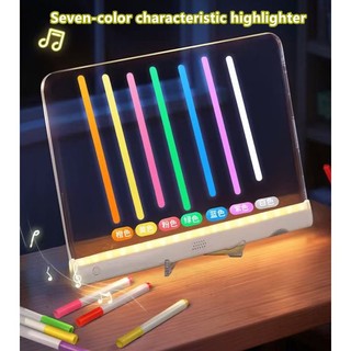 Bảng vẽ phát sáng trẻ em có thể loại bỏ đồ chơi máy tính bảng acrylic hai mặt huỳnh quang graffiti cho bé