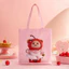 Gấu Bơ Cherry Pie Tự Chế Túi Vải Đi Lại Thường Ngày Phù Hợp Với Dung Tích Lớn Phong Cách Cô Gái