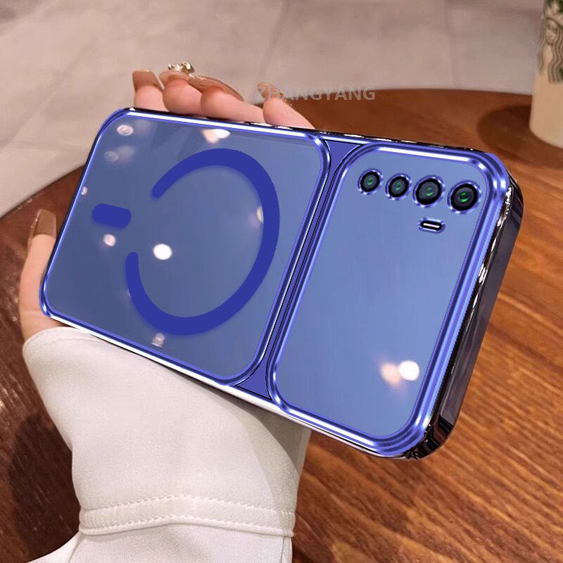 Ốp Lưng Cho Realme 5 5i 5s 6i C3 Thẩm Mỹ Silicon Cao Cấp Mạ Điện Trong Suốt Vỏ Điện Thoại Cùng Dòng Màu Hút Từ Tính Vòng Thiết Kế Mới