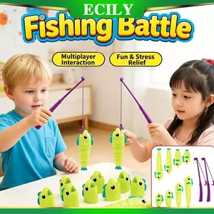Trò chơi bảng câu cá 3D ECILY dành cho trẻ em, Trò chơi tiệc chiến đấu trên bàn câu cá có thể mở rộng, Đồ chơi xếp hình giáo dục Đồ chơi giáo dục tương tác giữa cha mẹ và con cái