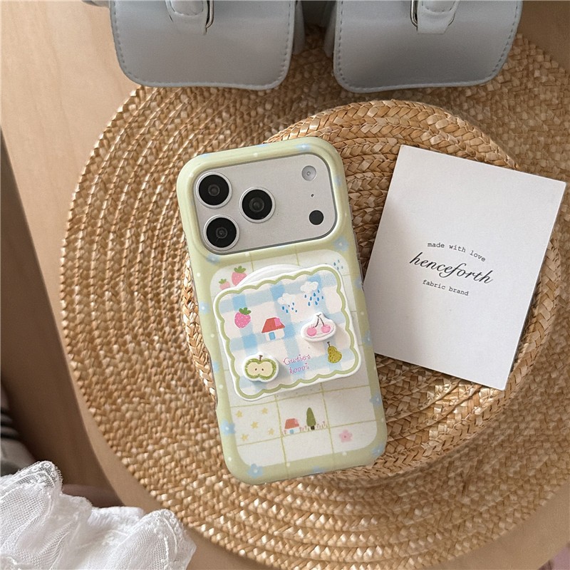 Ốp điện thoại TPU họa tiết xanh nông thôn cho iPhone 17 Pro Max