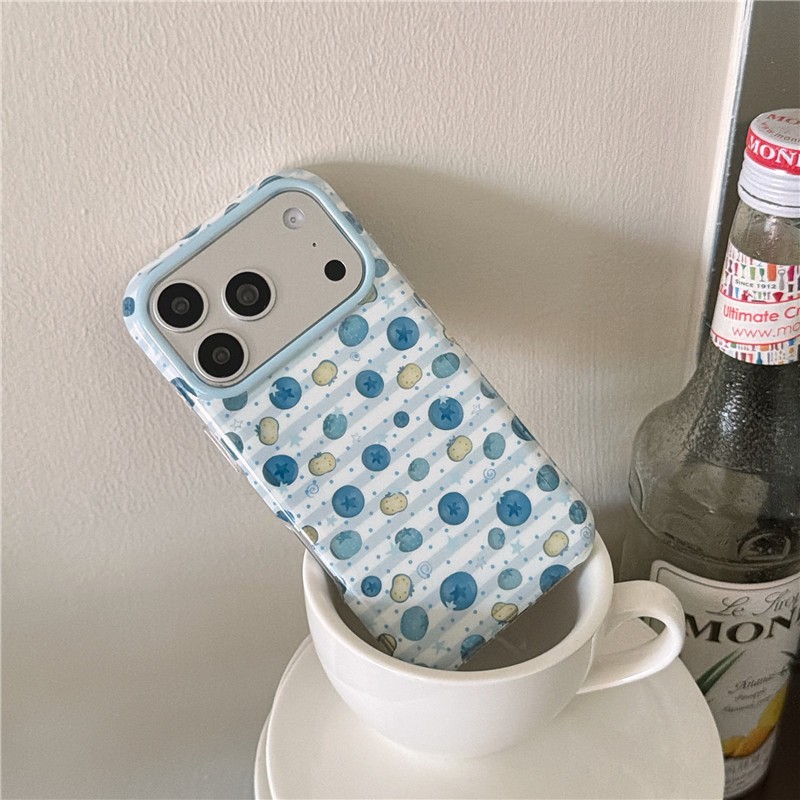 Ốp điện thoại xử lý IMD cho iPhone 17 Pro Max Blueberry