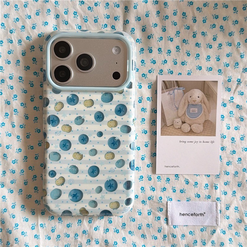 Ốp điện thoại xử lý IMD cho iPhone 17 Pro Max Blueberry
