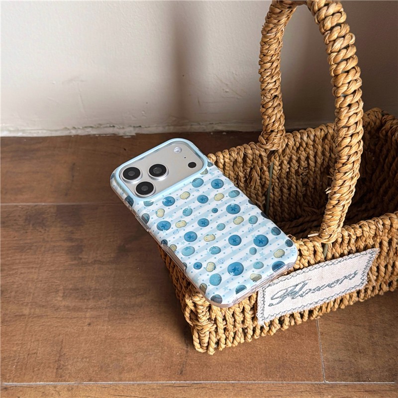 Ốp điện thoại xử lý IMD cho iPhone 17 Pro Max Blueberry