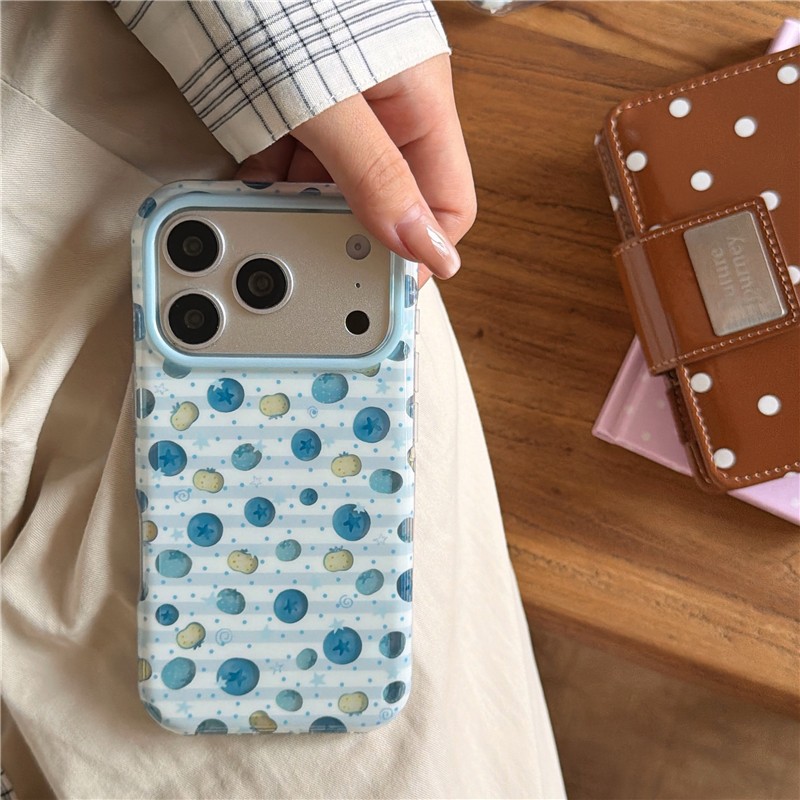 Ốp điện thoại xử lý IMD cho iPhone 17 Pro Max Blueberry