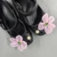 Giày Sandal Nữ DIY Quyến Rũ Bộ Hồng Organza Hoa Ngọc Trai Nút Lỗ Giày Trang Trí Phụ Kiện