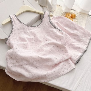 Bộ quần short không tay thông thường dành cho nữ Wave Point Pyjama