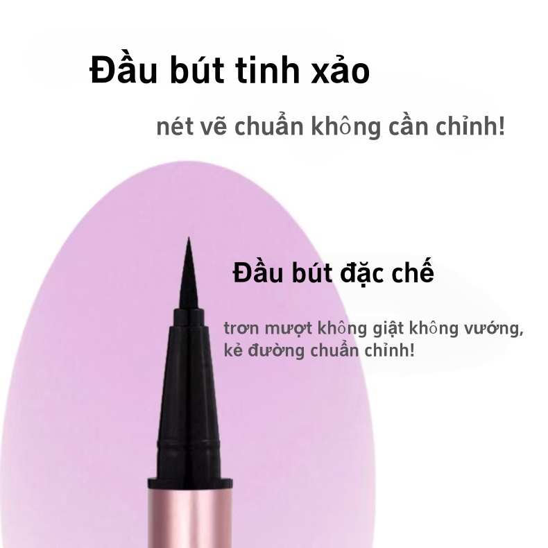 【Adel Floro】Bút Kẻ Mắt Chạm Nổi Vua - Đầu Siêu Nhỏ, Chống Nước, Lâu Trôi 24H, Dễ Dùng Cho Người Mới