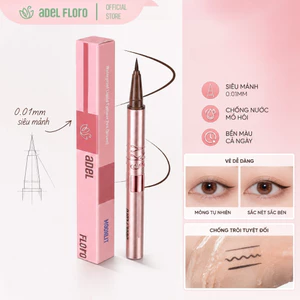 【Adel Floro】Bút Kẻ Mắt Chạm Nổi Vua - Đầu Siêu Nhỏ, Chống Nước, Lâu Trôi 24H, Dễ Dùng Cho Người Mới