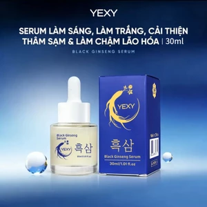 Tinh chất nhân sâm đen YOXY 30ml – Làm trắng da Fades Spots Chống lão hóa Giảm nếp nhăn, Chứa Niacinamide + α-Arbutin + Lipid xương, Kích thích thế hệ Collagen, Làm săn chắc da, Sửa chữa da hư tổn