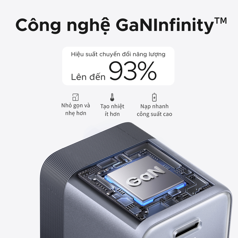 Bộ sạc nhanh UGREEN 45W Ultra-Mini Nexode Air GaN Bộ sạc tường USB-C, màu xám nhẹ gọn với cổng USB-C Tương thích cho iPhone 17 16 Pro Max Samsung S26 S25 S24 S23 Ultra | BigBuy360 - bigbuy360.vn