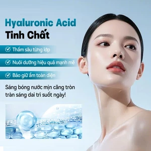 10% Axit Hyaluronic + 1% Tinh chất Kẽm -- Kiểm soát dầu dưỡng ẩm sâu Giảm nếp nhăn Thu nhỏ lỗ chân lông Kết cấu ánh sáng Hấp thụ nhanh Thích hợp cho da nhờn và nhạy cảm Giúp da hiện diện Độ ẩm tự nhiên 30ml
