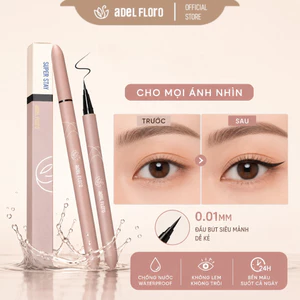 【Adel Floro】Bút Kẻ Mắt Chống Trơn - Đầu Siêu Nhỏ, Chống Nước, Lâu Trôi 24H, Dễ Dùng Cho Người Mới