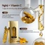 Viên nang tinh chất Vitamin C nghệ-Hiệu ứng siêu chống oxy hóa, làm sáng tông màu da Giảm màu sắc Làm săn chắc da Làm cho làn da rạng rỡ lên đến 24 giờ-21 viên
