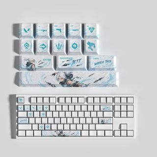 BỘ Kỹ Năng Đại Lý Keycaps VALORANT Cho Bàn Phím Cơ 14 Phím