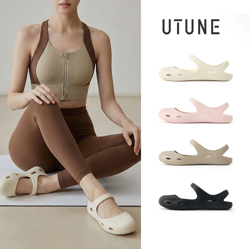 UTUNE Giày Mary Jane Ballet Yoga Nữ Dép Thể Thao Suối Biển Hỗ Trợ Vòm Chân Chống Trơn Trượt EVA Mềm Thoáng Êm Trong Nhà Gym Ngoài Trời