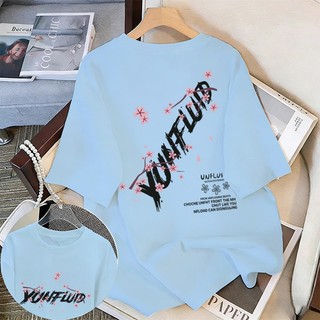WASSUP 2026 Phong Cách Mới Nam Tay Ngắn Phong Cách Hàn Quốc Cổ Tròn Rời Vải Mềm Thiết Kế Chữ Hoa Tinh Tế Họa Tiết In Hình