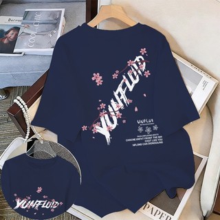 WASSUP 2026 Phong Cách Mới Nam Tay Ngắn Phong Cách Hàn Quốc Cổ Tròn Rời Vải Mềm Thiết Kế Chữ Hoa Tinh Tế Họa Tiết In Hình
