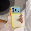 Ốp Lưng Cứng Khối Màu Tươi Mùa Hè Có Dây Đeo Tương Thích Cho iPhone 13 Pro Max 14 Pro Max 15 Pro Max 16 Pro Max 17 Pro Max Cover