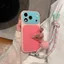 Ốp Lưng Cứng Khối Màu Tươi Mùa Hè Có Dây Đeo Tương Thích Cho iPhone 13 Pro Max 14 Pro Max 15 Pro Max 16 Pro Max 17 Pro Max Cover