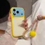 Ốp Lưng Cứng Khối Màu Tươi Mùa Hè Có Dây Đeo Tương Thích Cho iPhone 13 Pro Max 14 Pro Max 15 Pro Max 16 Pro Max 17 Pro Max Cover