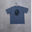 Áo thun dạo phố cỡ lớn màu đen / xanh Unisex, in ngực cổ điển