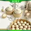 ECILY Dễ Thương Buns Hình Ép Móc Khóa Giảm Căng Thẳng Fidget Đồ Chơi Mô Phỏng Thực Phẩm Dễ Thương bao clicker Móc Khóa Bun Bột Đồ Chơi Cho Trẻ Em Quà Tặng