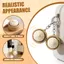 ECILY Dễ Thương Buns Hình Ép Móc Khóa Giảm Căng Thẳng Fidget Đồ Chơi Mô Phỏng Thực Phẩm Dễ Thương bao clicker Móc Khóa Bun Bột Đồ Chơi Cho Trẻ Em Quà Tặng