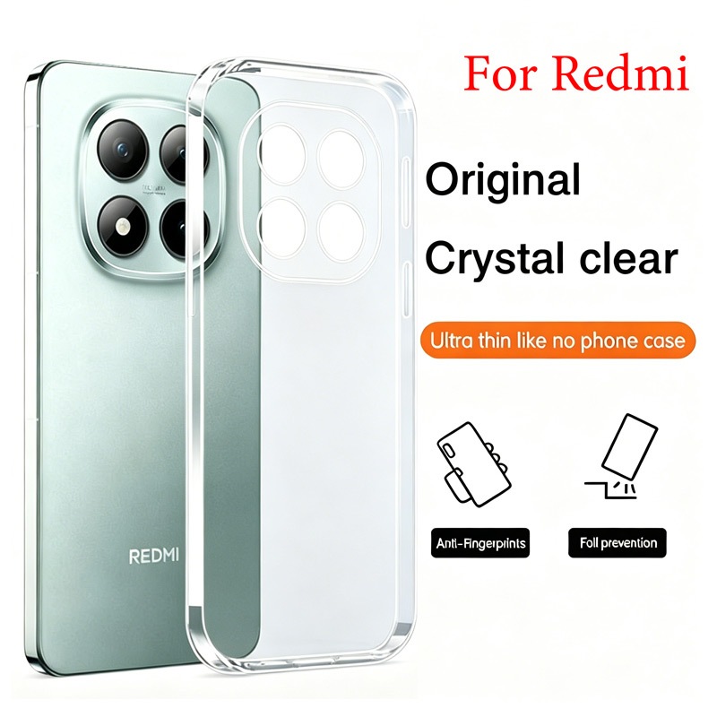Ốp điện thoại chống sốc chống va đập bảo vệ cho Redmi Note 15 14 13 12 12s 11 11s 10 10s 9 9T 9s A7 Pro A2 A1 Plus China Turbo 5 Max 4 A5 A4 A3 15C 14C 14R 13 13C 12C 10C 10A 4G 5G 2026