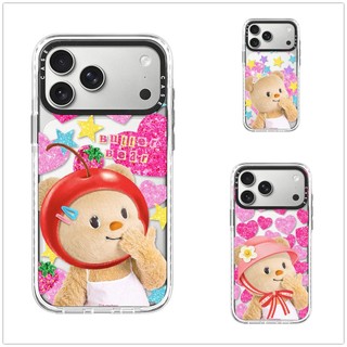 Dành Cho iPhone 17 16 15 14 13 Pro Max Plus Cherry ButterBear Heart Start Acrylic Hard PC Back Cover
