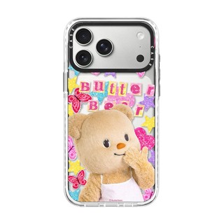 Dành Cho iPhone 17 16 15 14 13 Pro Max Plus Cherry ButterBear Heart Start Acrylic Hard PC Back Cover
