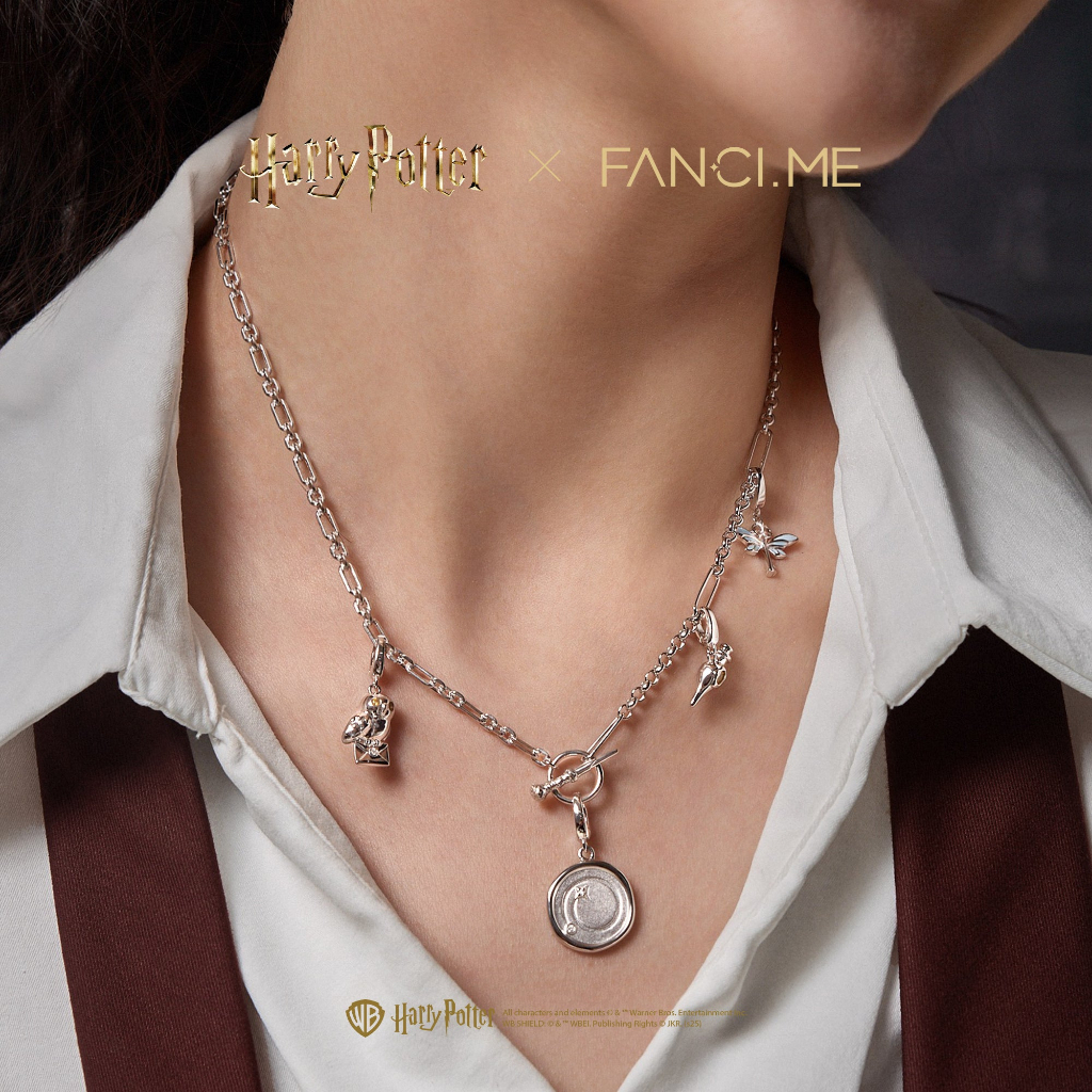 FANCIME x Harry Potter Sterling Silver Charm Mặt dây chuyền Vòng tay DIY Vòng cổ DIY Phải có Jewerly cho Potterhead (Chỉ mặt dây chuyền)