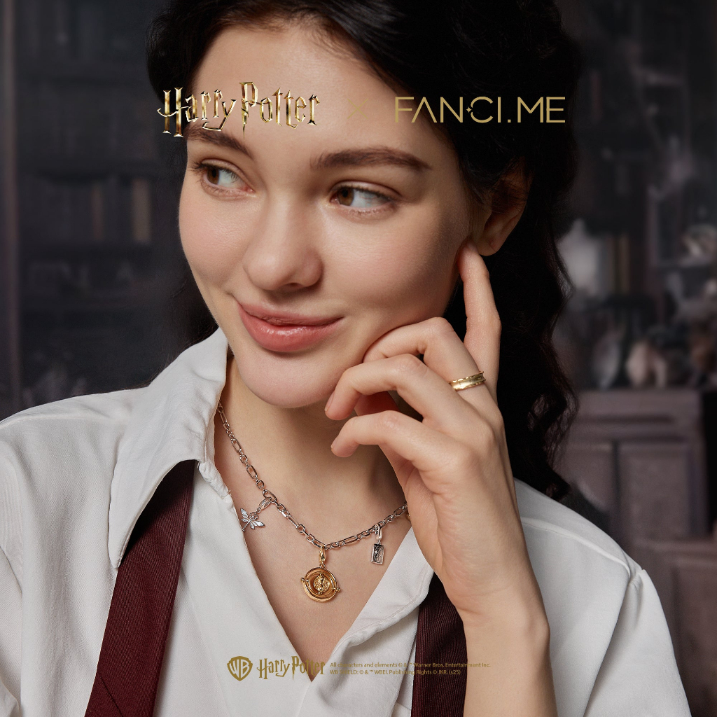 FANCIME x Harry Potter Sterling Silver Charm Mặt dây chuyền Vòng tay DIY Vòng cổ DIY Phải có Jewerly cho Potterhead (Chỉ mặt dây chuyền)